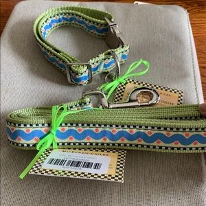 Mackenzie Childs pet lead and collar